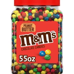 Chocolate<M&M's Peanut Butter Milk Chocolate Pieces, 55 oz. (220-02034)