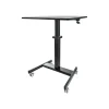 Best Mobile Standing Desk - Portable Sit-Stand Ergonomic Height Adjustable Cart on Wheels - Rolling Computer/Laptop Workstation Standing Desks