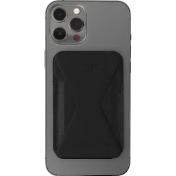 Cell Phone Cases<MOFT Snap-on Phone Stand and Wallet for iPhone 12 and 13 Series, Night Black (MS007M-1-BK)