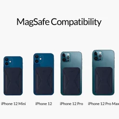 Cell Phone Cases<MOFT Snap-on Phone Stand and Wallet for iPhone 12 and 13 Series, Night Black (MS007M-1-BK)