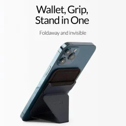 Cell Phone Cases<MOFT Snap-on Phone Stand and Wallet for iPhone 12 and 13 Series, Night Black (MS007M-1-BK)