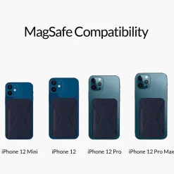 Cell Phone Cases<MOFT Snap-on Phone Stand and Wallet for iPhone 12 and 13 Series, Oxford Blue (MS007MS-1-BU2021)