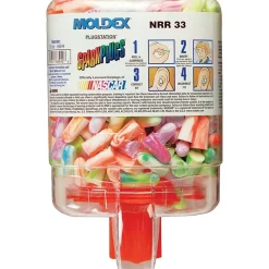 Ear Protection<Moldex ® PlugStation® Uncorded Earplug Dispensers, Assorted, 33 dB, 250/Box (6644)