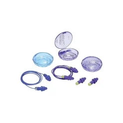 Ear Protection<Moldex Rockets Reusable Earplug, Cloth Cord, Purple, 27dB, 50/Box (6420)