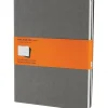 Moleskine Cahier Journal, 7-1/2" x 10", Ruled, Pebble Grey (629605) Sale