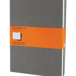 Moleskine Cahier Journal, 7-1/2" x 10", Ruled, Pebble Grey (629605) Sale