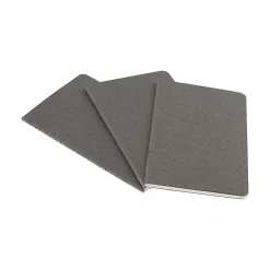 Moleskine Cahier Journal, 5" x 8.25", Narrow Ruled, Pebble Gray, 80 Pages, 3/Pack (629599) New