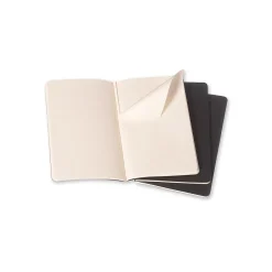Moleskine Cahier Pocket Journal, 3.5" x 5.5", Narrow Ruled, Black, 64 Pages, 3/Pack (704895) Online
