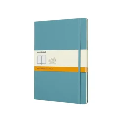 Moleskine Classic Extra Large Notebook, 7.5" x 9.84", Unruled, Reef Blue (8058341716076)