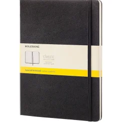 Moleskine Classic Hard Cover Notebook, 7.5" x 9.75", Black (895292XX) Online