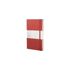Moleskine Classic Notebook, Large, 5" x 8.25", College Ruled, 96 Sheets, Scarlet (930048) Red New