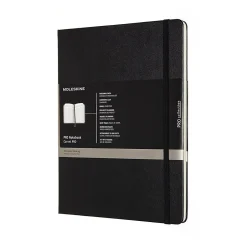 Moleskine Folio Professional Notebooks, 7.5" x 9.75", College Ruled, 96 Sheets, Black (620800) Clearance