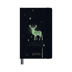 Moleskine Harry Potter Expecto Patronum Limited Edition Notebook, 5" x 8.25", Narrow-Ruled, Blue/Teal (LEHP23QP060) Online