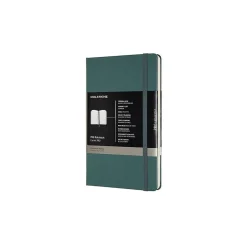 Moleskine Pro Large Professional Notebooks, 5" x 8.25", Narrow Ruled, Green (620763) Outlet