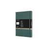 Moleskine Pro XL 1-Subject Professional Notebook, 7.5" x 9.75", Narrow Ruled, 192 Sheets, Green (620817) Sale