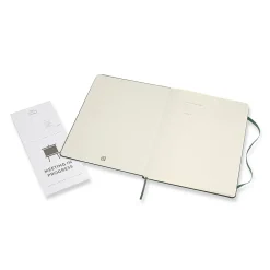 Moleskine Pro XL 1-Subject Professional Notebook, 7.5" x 9.75", Narrow Ruled, 192 Sheets, Green (620817) Sale