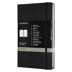 Moleskine Professional Notebooks, 5" x 8.25", College Ruled, 120 Sheets, Black (620756)