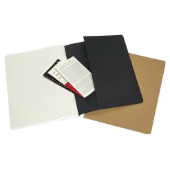 Moleskine Subject Cahier Subject Notebooks, 7.5" x 9.75", Wide Ruled, 80 Sheets, Assorted Colors, 2/Pack (8058647620282) Hot