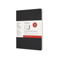 Moleskine Subject Cahier Subject Notebooks, 7.5" x 9.75", Wide Ruled, 80 Sheets, Assorted Colors, 2/Pack (8058647620282) Hot
