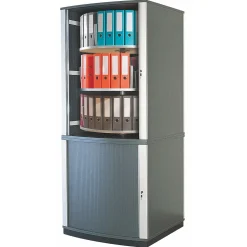 ® 85" Five Tier Lockfile Carousel Cabinet, Graphite Storage Cabinets