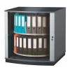 Clearance ® 37" Two Tier Lockfile Carousel Cabinet, Graphite Storage Cabinets