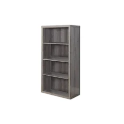 Sale I 7060 48" Bookcase/Adjustable Shelves, Dark Taupe Bookcases