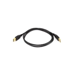 Usb Cables<Monoprice 3' USB A to USB A Cable, Male to Male, Black (105442)