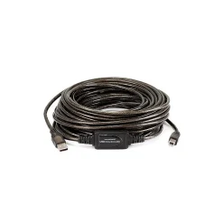 Usb Cables<Monoprice 49' USB A to USB B Cable, Male to Male, Black (107643)