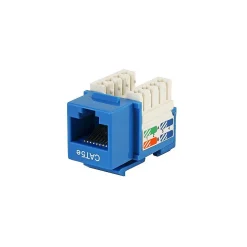 Ethernet Cables<Monoprice CAT-5e Punch Down Keystone Jack, Blue (105371)