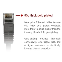 Ethernet Cables<Monoprice FLEXboot Series 7' Cat5e UTP Ethernet Network Patch Cable, 24AWG, Black (111381)