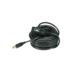 Usb Cables<Monoprice 32-ft USB-2.0 Active Extension/Repeater Cable (M/F), 28/24 AWG, Black (106149)