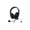 Morpheus 360 Deluxe Multimedia Stereo USB Headset Over Ear Black (HS3500SU)* Headsets