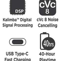 Morpheus 360 Eclipse 360 ANC Wireless Over Ear Headphones, Black (HP9250B)