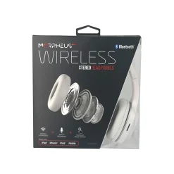 Morpheus 360 Tremors Bluetooth Wireless On-Ear Headphones, White (HP4500W)