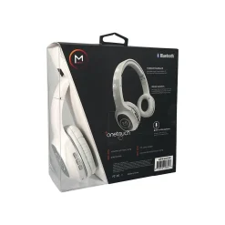 Morpheus 360 Tremors Bluetooth Wireless On-Ear Headphones, White (HP4500W)