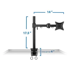Mount-It! Mount it Mount-lt! Adjustable Monitor Arm, Up to 27