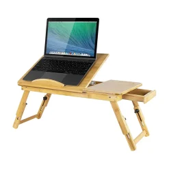 Mount-It! 19" x 11.75" Bamboo Laptop Stand, Brown (MI-7212)