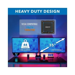 Mount-It! Adjustable Dual Monitor Arm, Up to 35