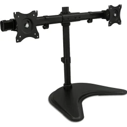 Mount-It! Adjustable Dual Monitor Freestanding Desk Stand, Up to 27", Black (MI-1781)* Monitor Mounts & Stands