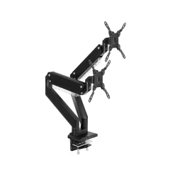 Mount-It! Adjustable Dual-Monitor Mount, Up to 35", Black (MI-4772)* Monitor Mounts & Stands