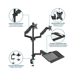Mount-It! Adjustable Monitor Mount, Up to 32
