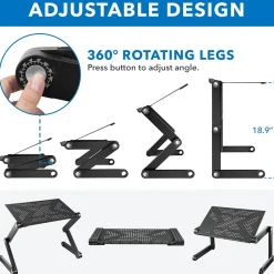 Mount-It! Adjustable Vented Aluminum Laptop Stand (MI-7210)