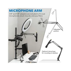 Mount-It! All-in-One Adjustable Studio Camera Setup Dual Mount, Up to 32