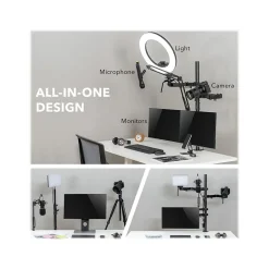 Mount-It! All-in-One Adjustable Studio Camera Setup Dual Mount, Up to 32
