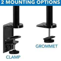 Mount-It! Dual Monitor Arm Desk Mount for 19