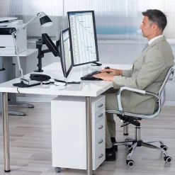 Mount-It! Dual Monitor Arm Desk Mount for 19