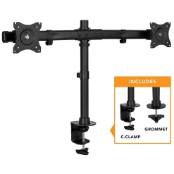 Mount-It! Dual Monitor Desk Mount for 13" to 27" Monitors, Black (MI-2772)* Monitor Mounts & Stands