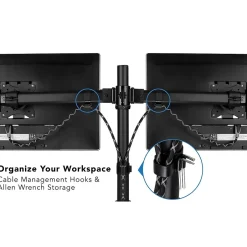 Mount-It! Dual Monitor Desk Mount for 13