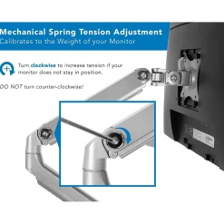 Mount-It! Dual Monitor Mount Arm with 2 USB Ports (MI-2762)* Monitor Mounts & Stands