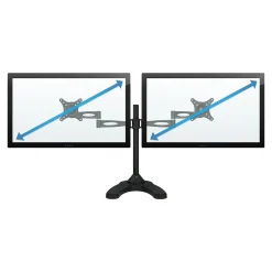 Mount-It! Dual Monitor Stand, Up To 27